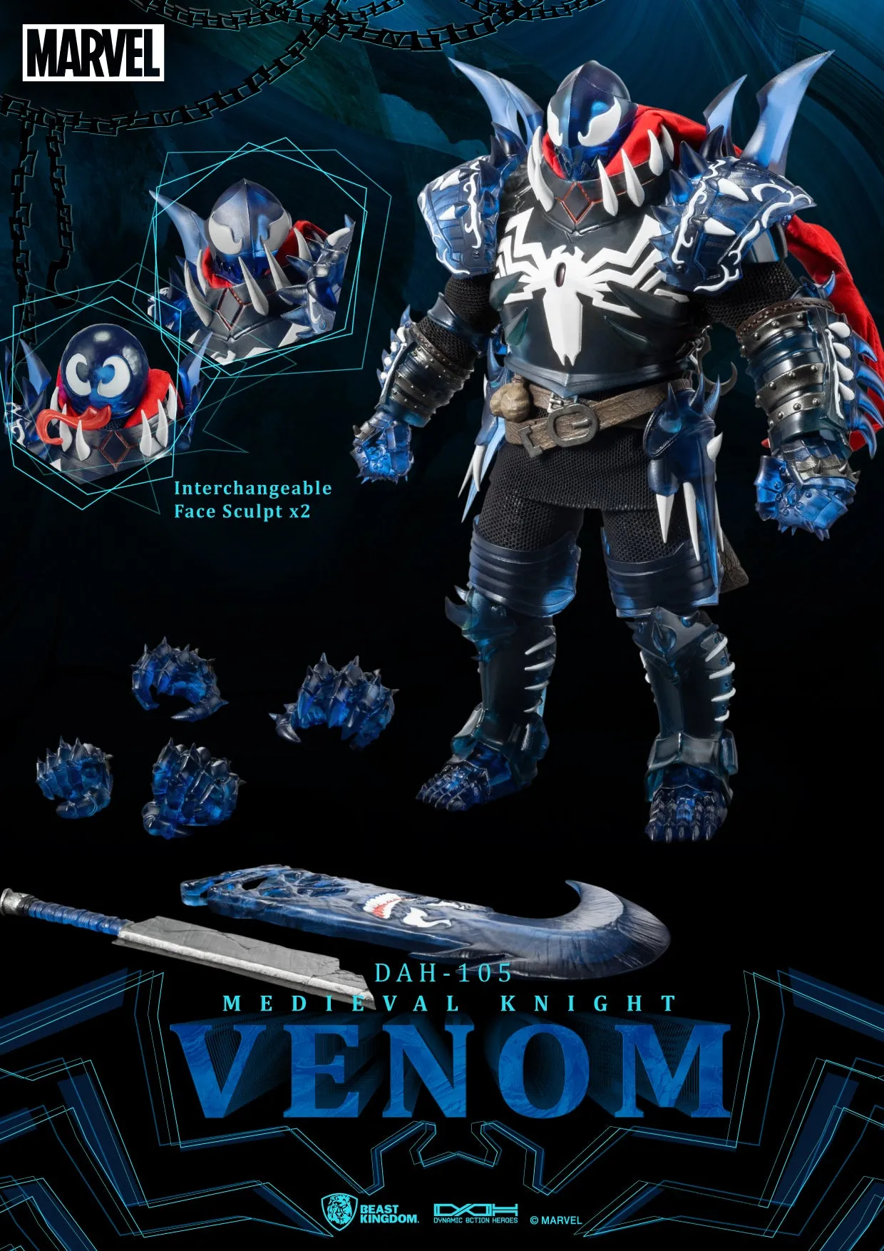 Beast Kingdom DAH-105 Medieval Knight VENOM