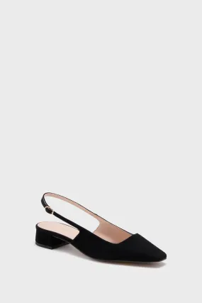 Black Suede Hollis Flats