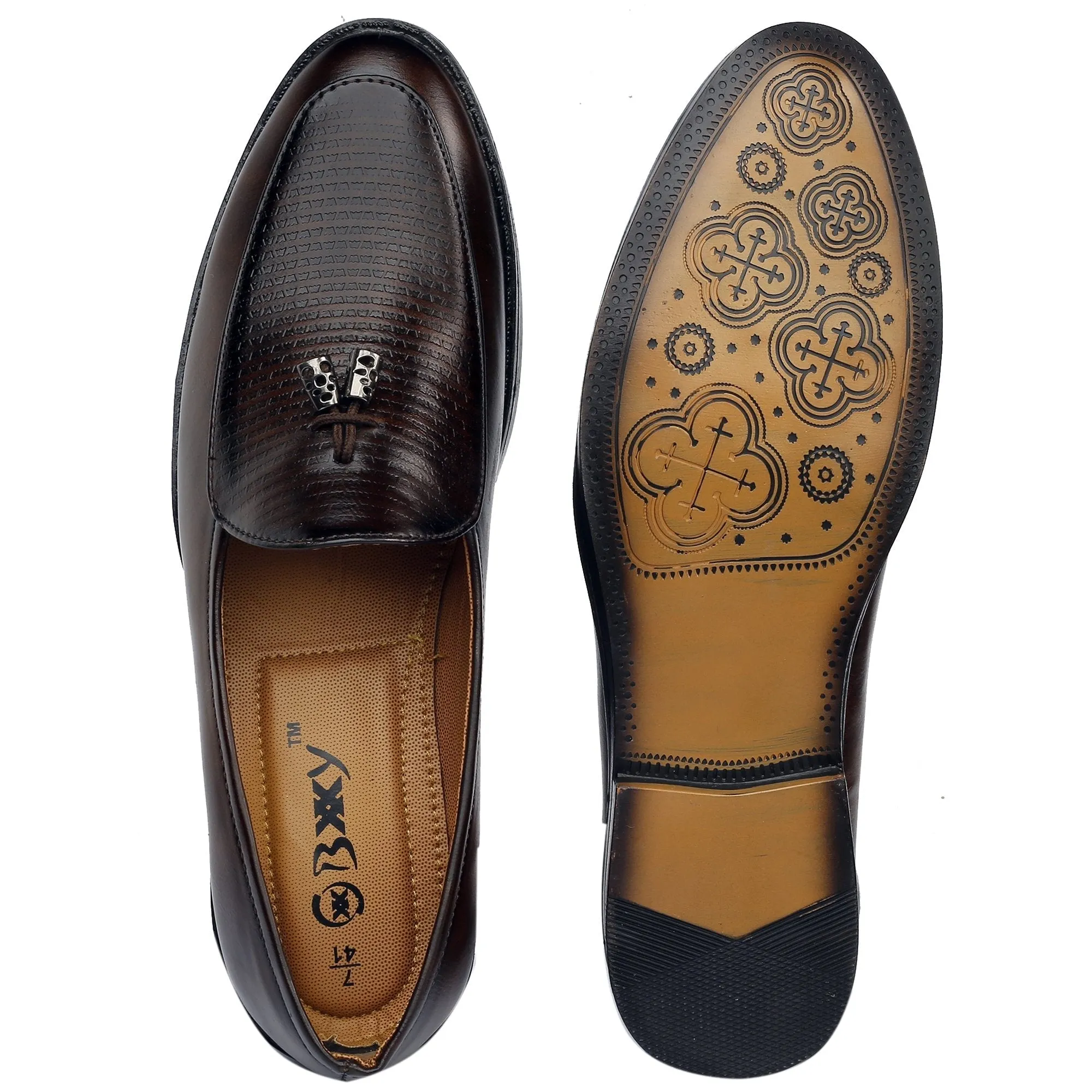 Bxxy's Men's Party Wear Tassel Casual Slip-ons