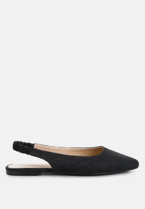 Canvas Slingback Flats By Ruw