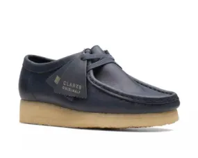 Clarks Women's Wallabee Navy Leather 26168642