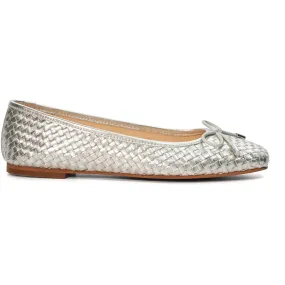 Dune Womens Heights Ballerina Pump - Silver