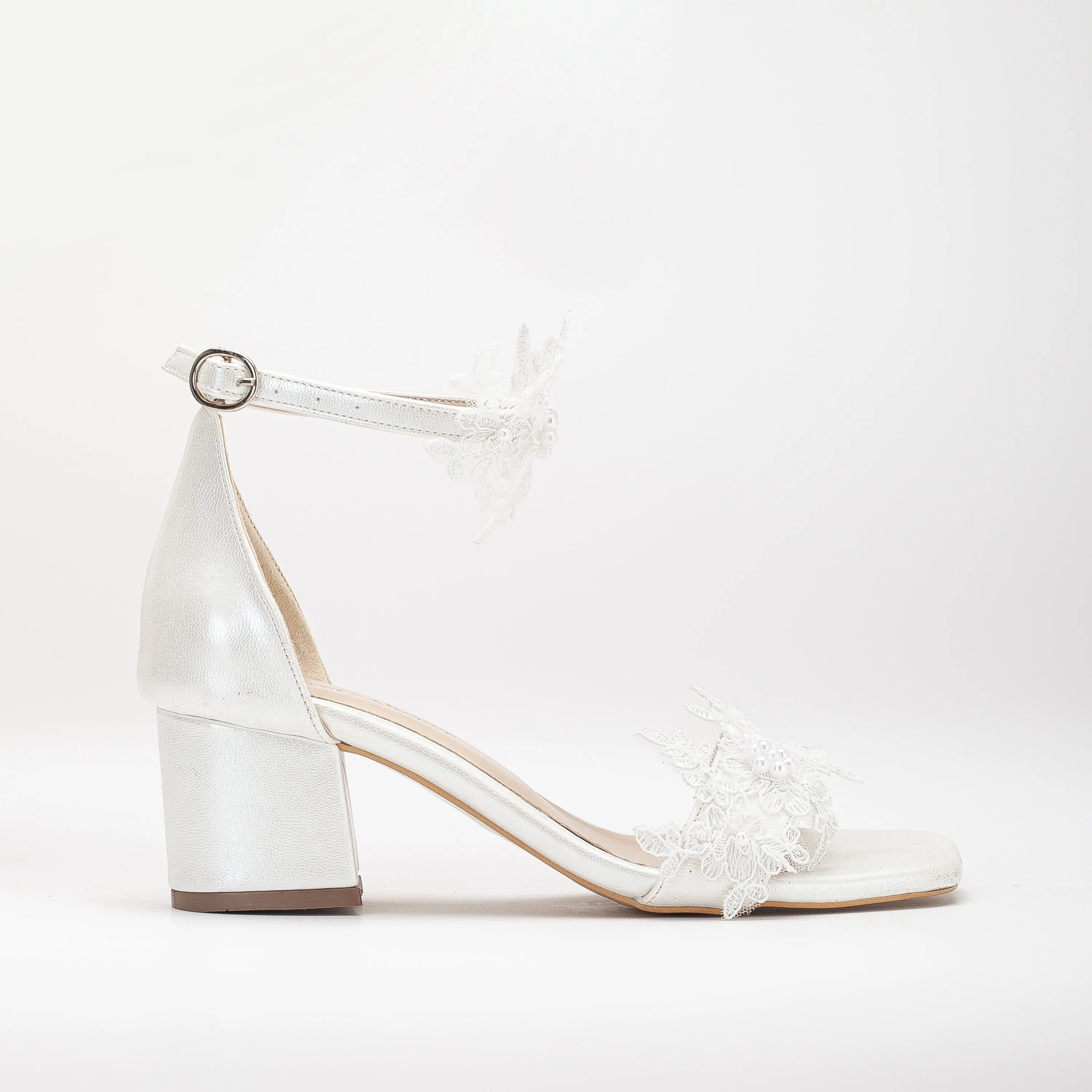 Flora - Floral Lace Wedding Sandals