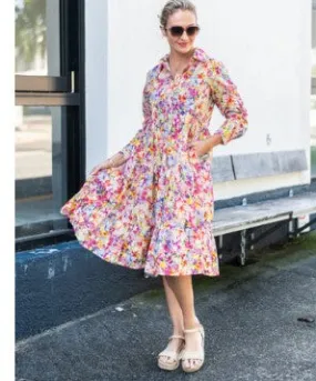 Floral Print Collared dress