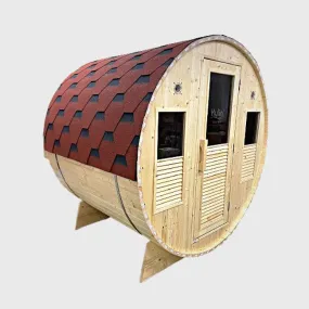 Kylin® Sauna - 4 Person Outdoor Barrel Sauna NYS-4MC