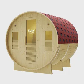 Kylin® Sauna - 6-8 Person Outdoor Barrel Sauna NYS-8MC