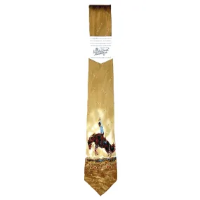 Limited-Edition National Cowboy Day Silk Tie by Joelle Smith