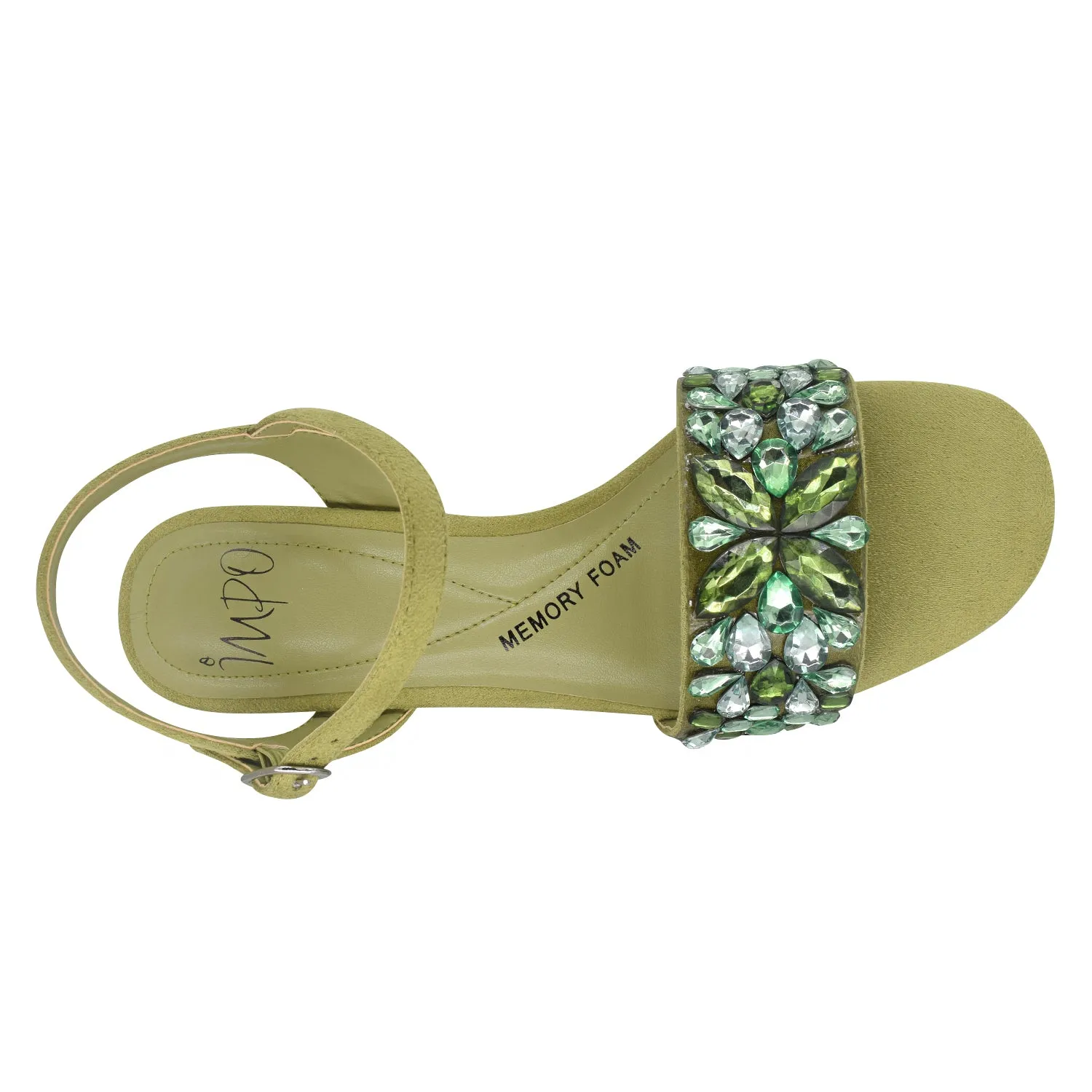 Odely Embellished Platform Sandal with Memory Foam