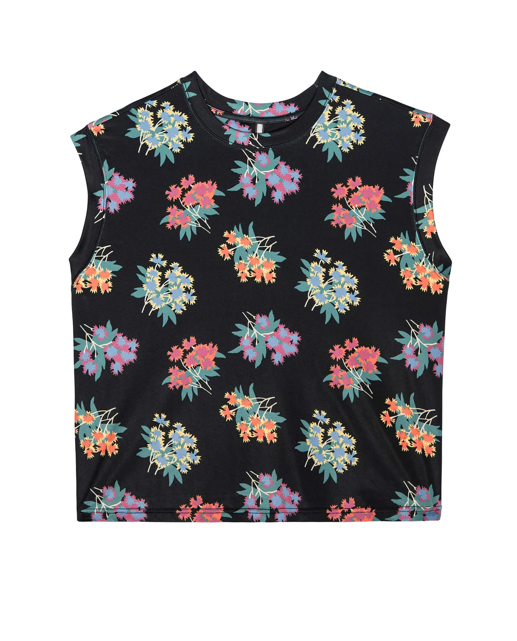 The Boxy Trail Tank. -- Black Palisade Floral